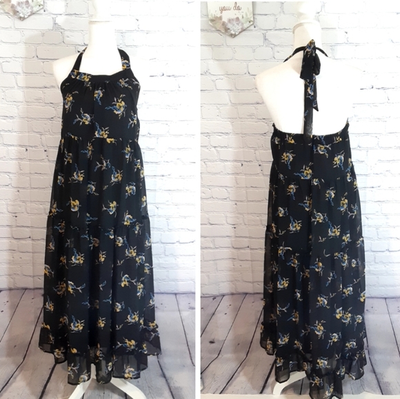 NWT  Who What Wear tiered halter dress maxi - Picture 3 of 8